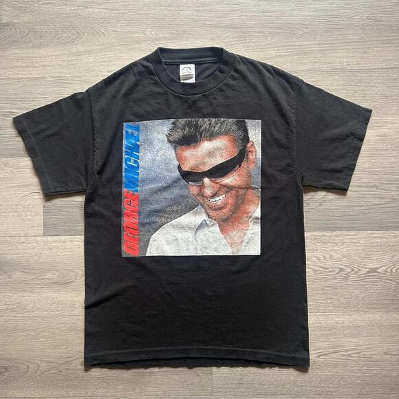 Delta Pro Weight Tops - Vintage George Michael 25 Live Tour 2008 official tour concert merch Band Tee M